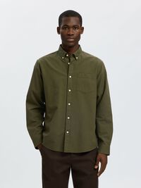 OXFORD LONG SLEEVED SHIRT, Kalamata, highres