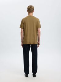 COTTON SLUB T-SHIRT, Dried Herb, highres