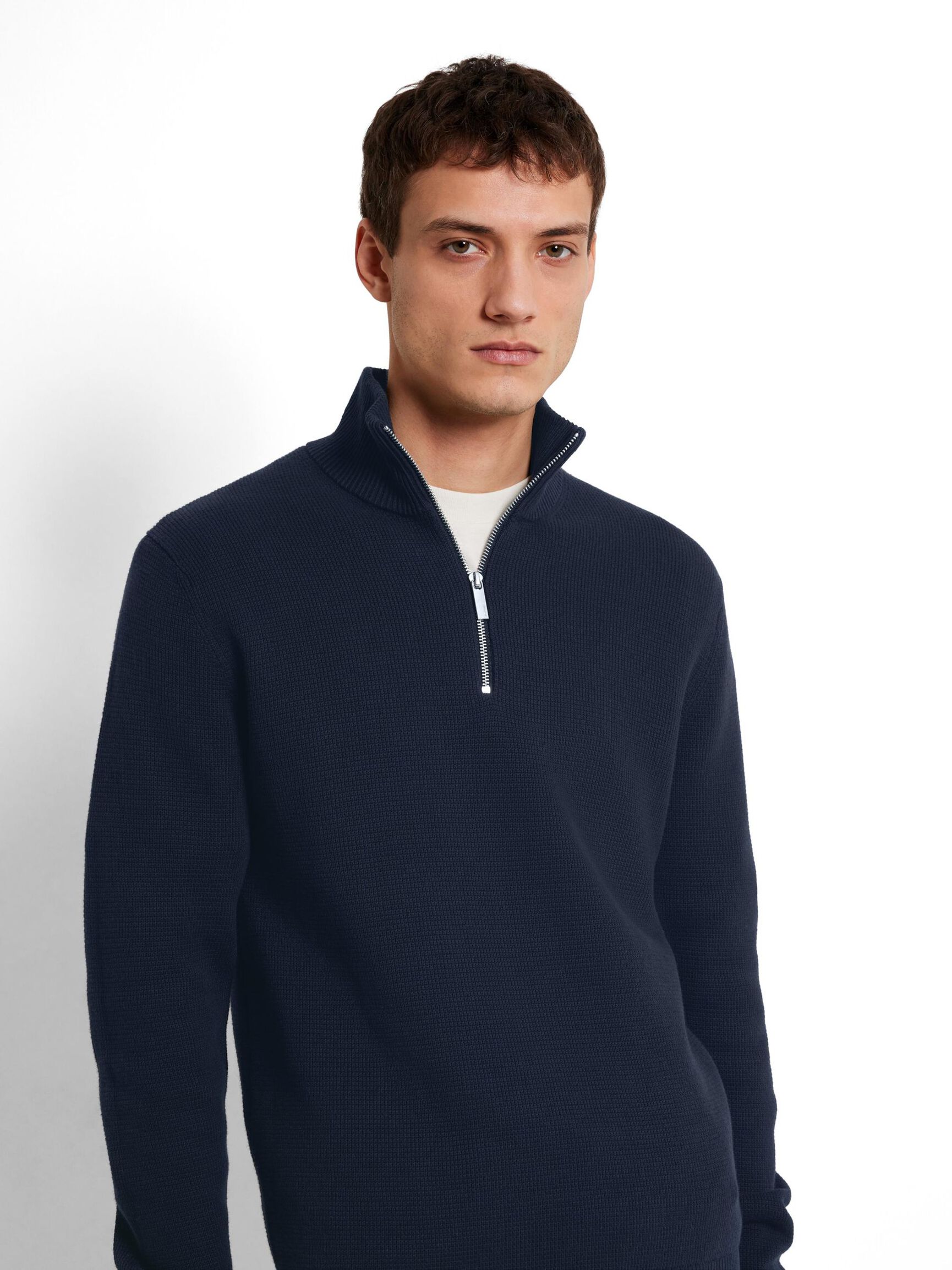 HALF-ZIP JUMPER, Sky Captain, highres