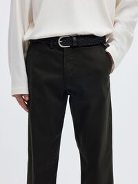 196 STRAIGHT FLEX CHINO, Black, highres