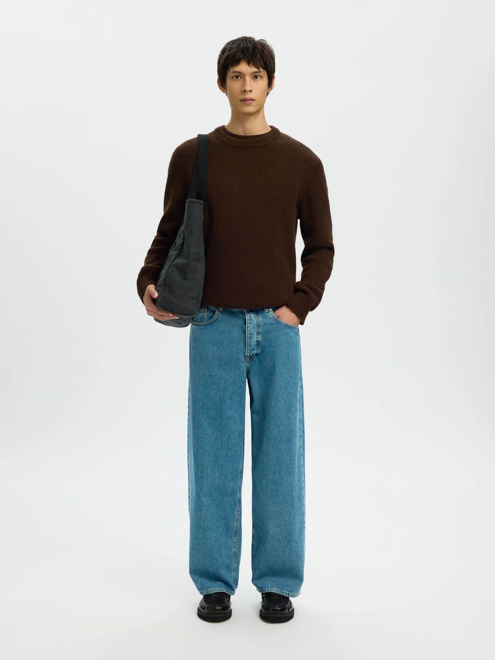 260 LET VASK WIDE FIT JEANS, Light Blue Denim, highres