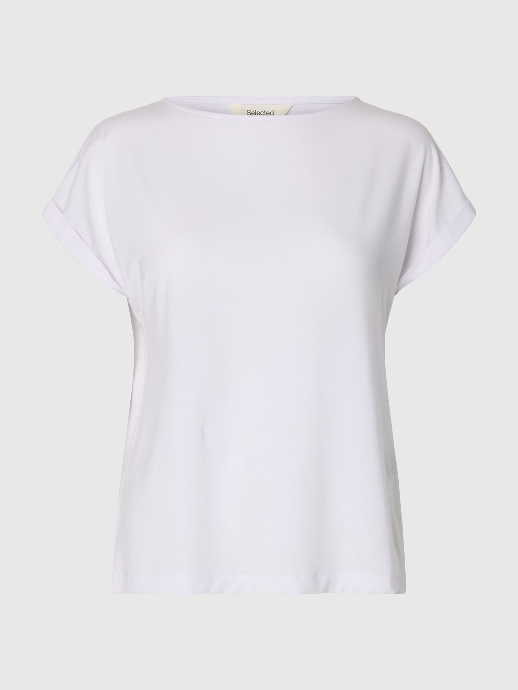 BOATNECK T-SHIRT, Bright White, highres