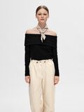 Selected VISCOSEMIX OFF-SHOULDER TOP, Black, highres - 16093031_Black_003.jpg