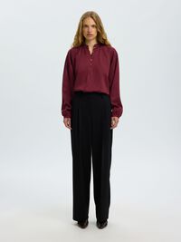 LONG SLEEVED SHIRT, Tawny Port, highres