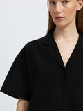 Selected LINNENMIX OVERHEMD MET KORTE MOUWEN, Black, highres - 16097922_Black_006.jpg