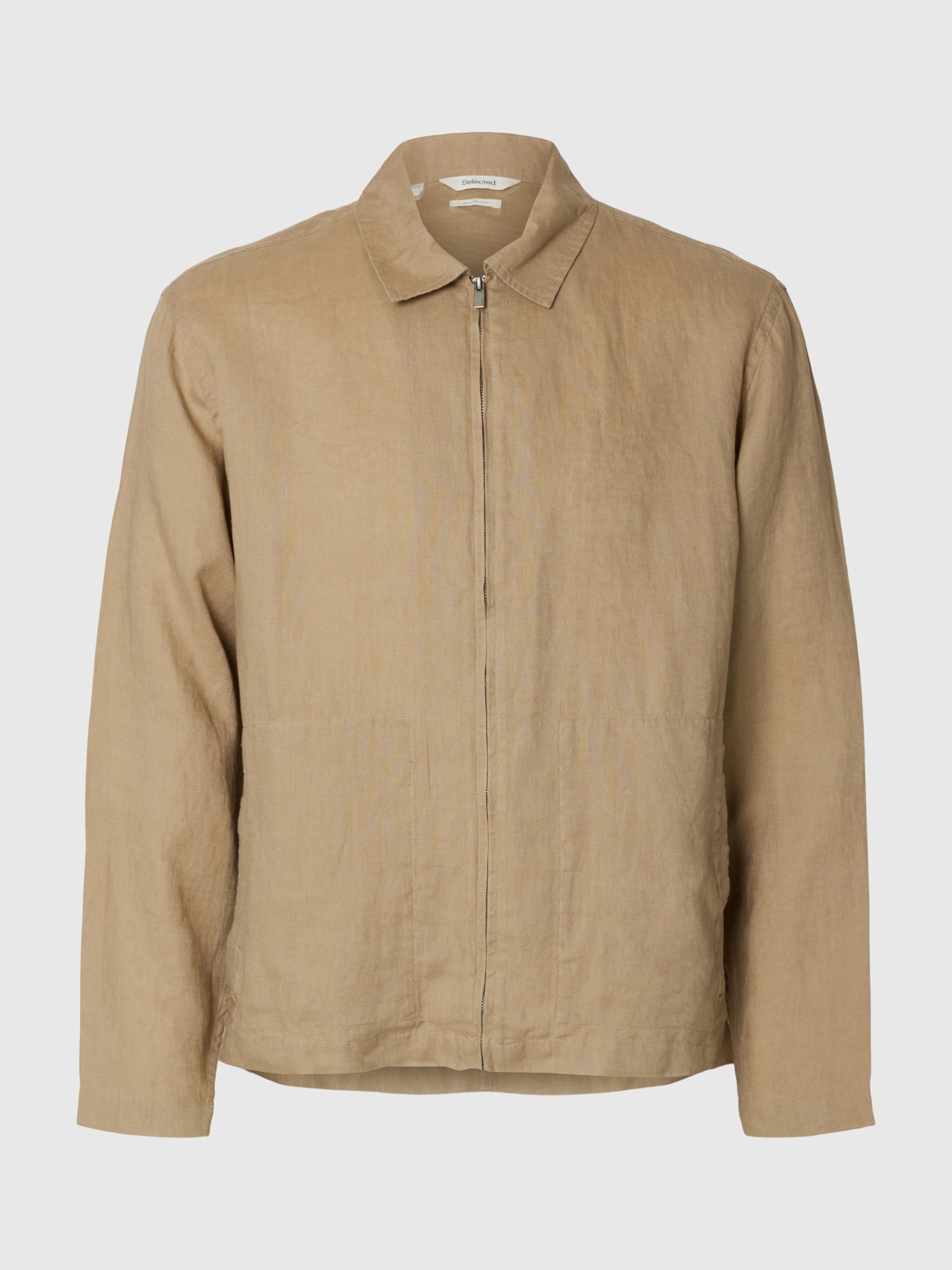 LEINEN LEICHTE JACKE, Savannah Tan, highres