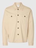 Selected REGULAR FIT OVERSHIRT, Fog, highres - 16098110_Fog_001.jpg