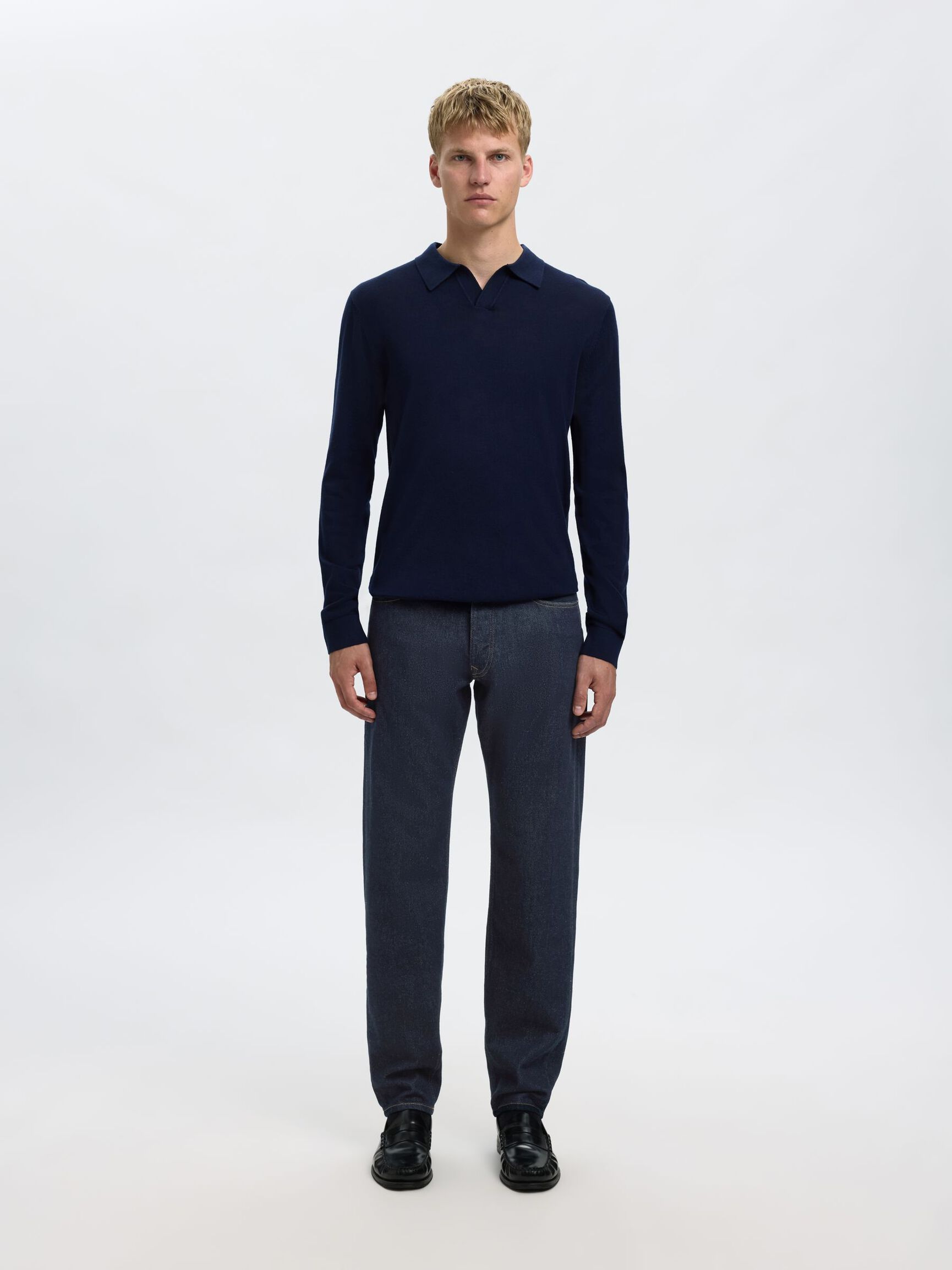 190 JEANS AJUSTADOS, Dark Blue Denim, highres