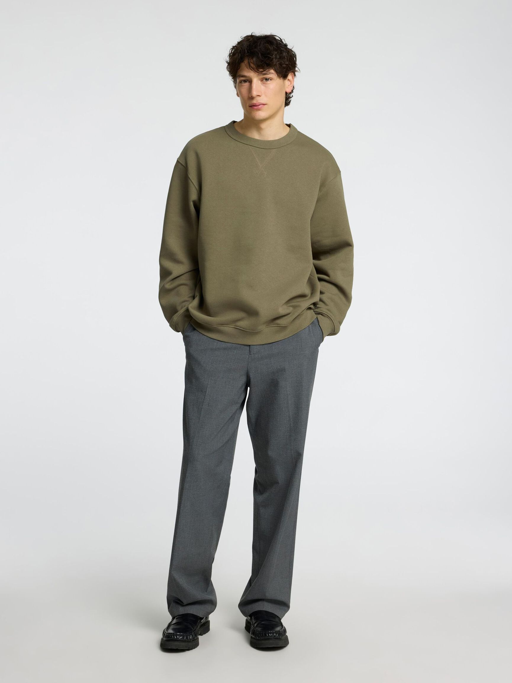 RELAXED FIT SWEATSHIRT, Kalamata, highres