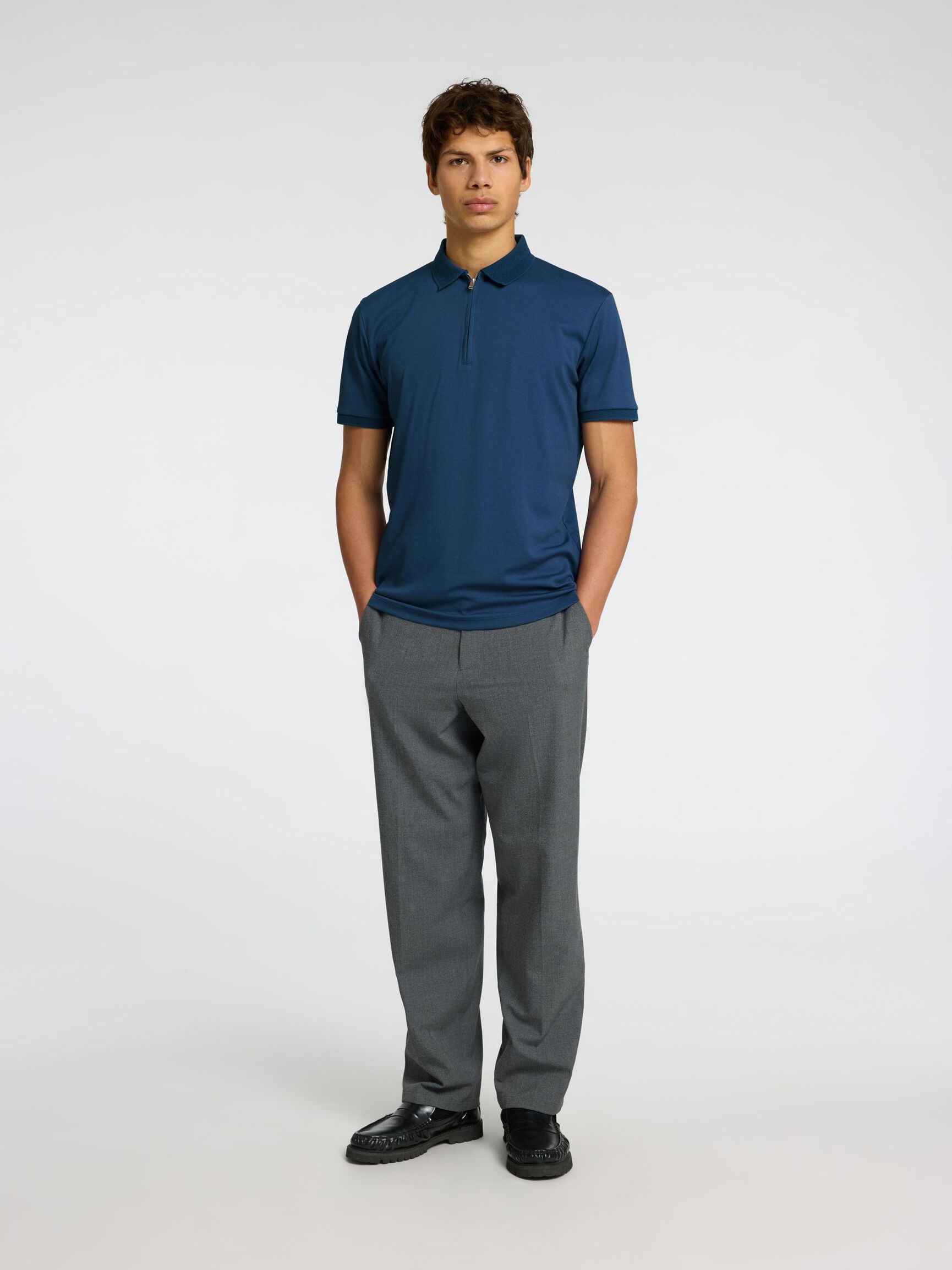 ZIPPER POLO, Oceana, highres