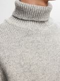 Selected WOOL BLEND ROLL NECK PULLOVER, Light Grey Melange, highres - 16094649_LightGreyMelange_006.jpg