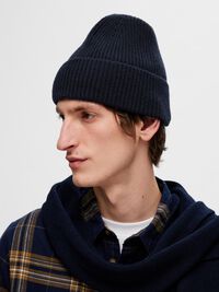 100% MERINO WOOL BEANIE, Sky Captain, highres