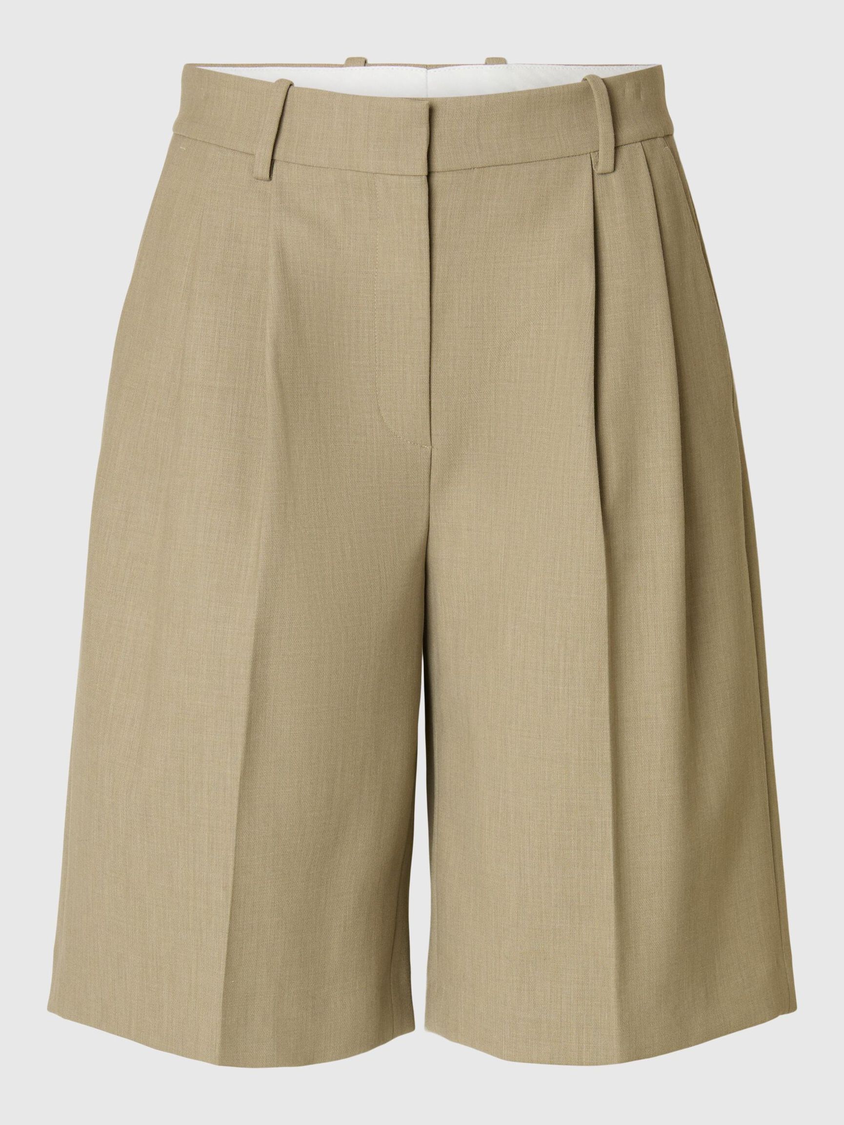 TAILORED BERMUDA SHORTS, Slate Green, highres