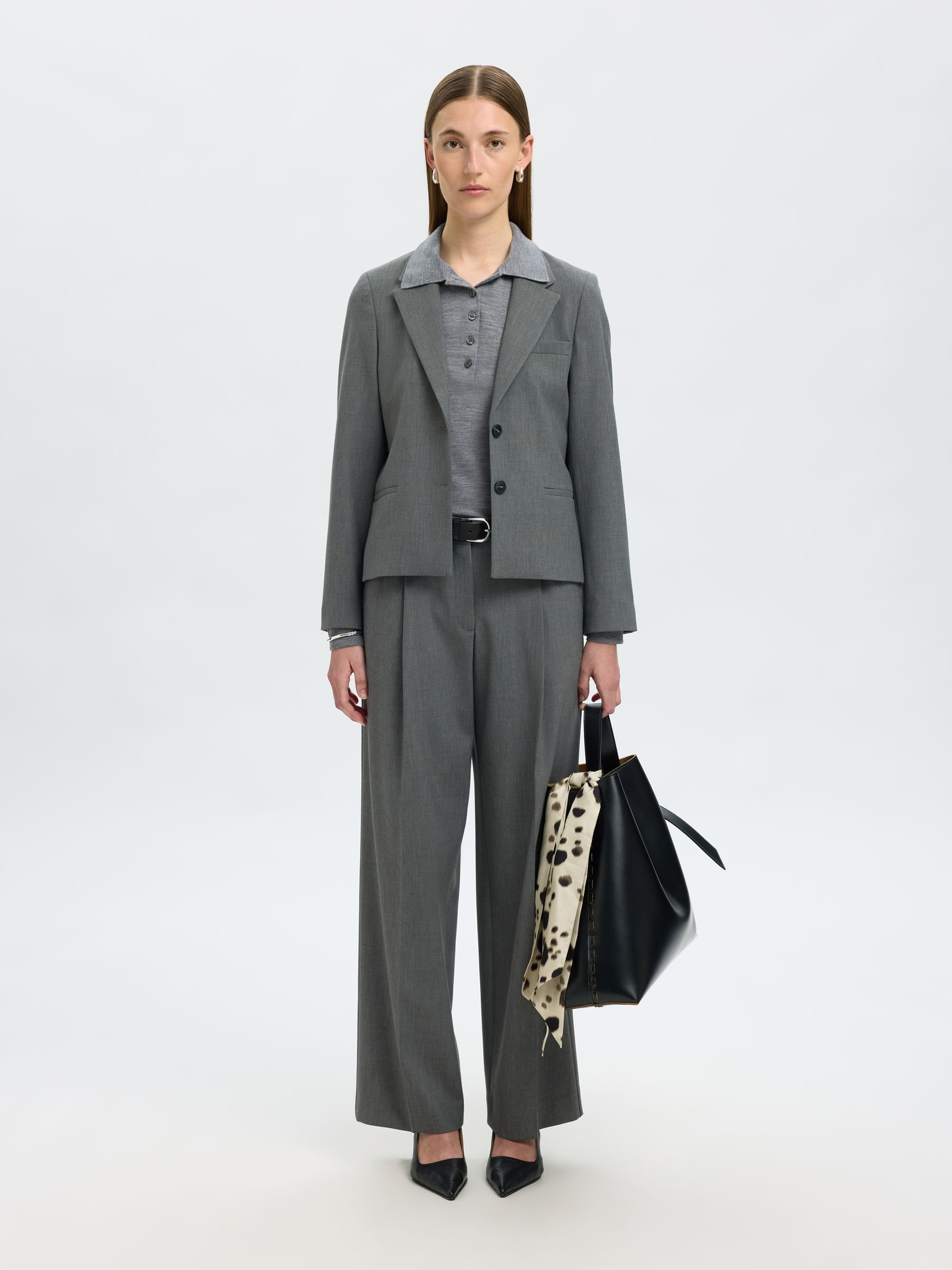 PANTALONE DEL COMPLETO, Medium Grey Melange, highres
