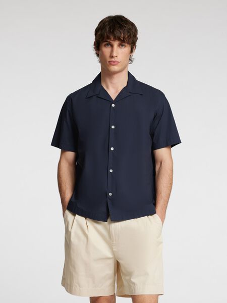 Selected 100% COTTON SHORT SLEEVED SHIRT, Oceana, highres - 16097687_Oceana_003.jpg