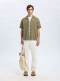 Selected BRODERIE ANGLAISE SHORT SLEEVED SHIRT, Vetiver, highres - 16092789_Vetiver_1105718_008.jpg