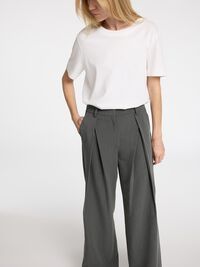 HIGH WAIST HOSE MIT WEITEM BEIN, Volcanic Ash, highres