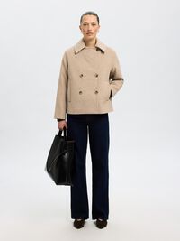 WOLLMIX JACKE, Sandshell, highres