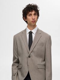 WOOL TIE, Black, highres
