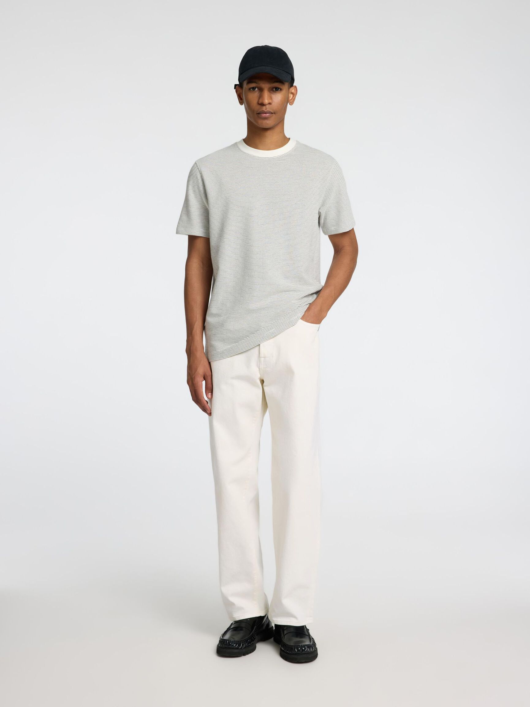 JEANS LOOSE FIT, Egret, highres
