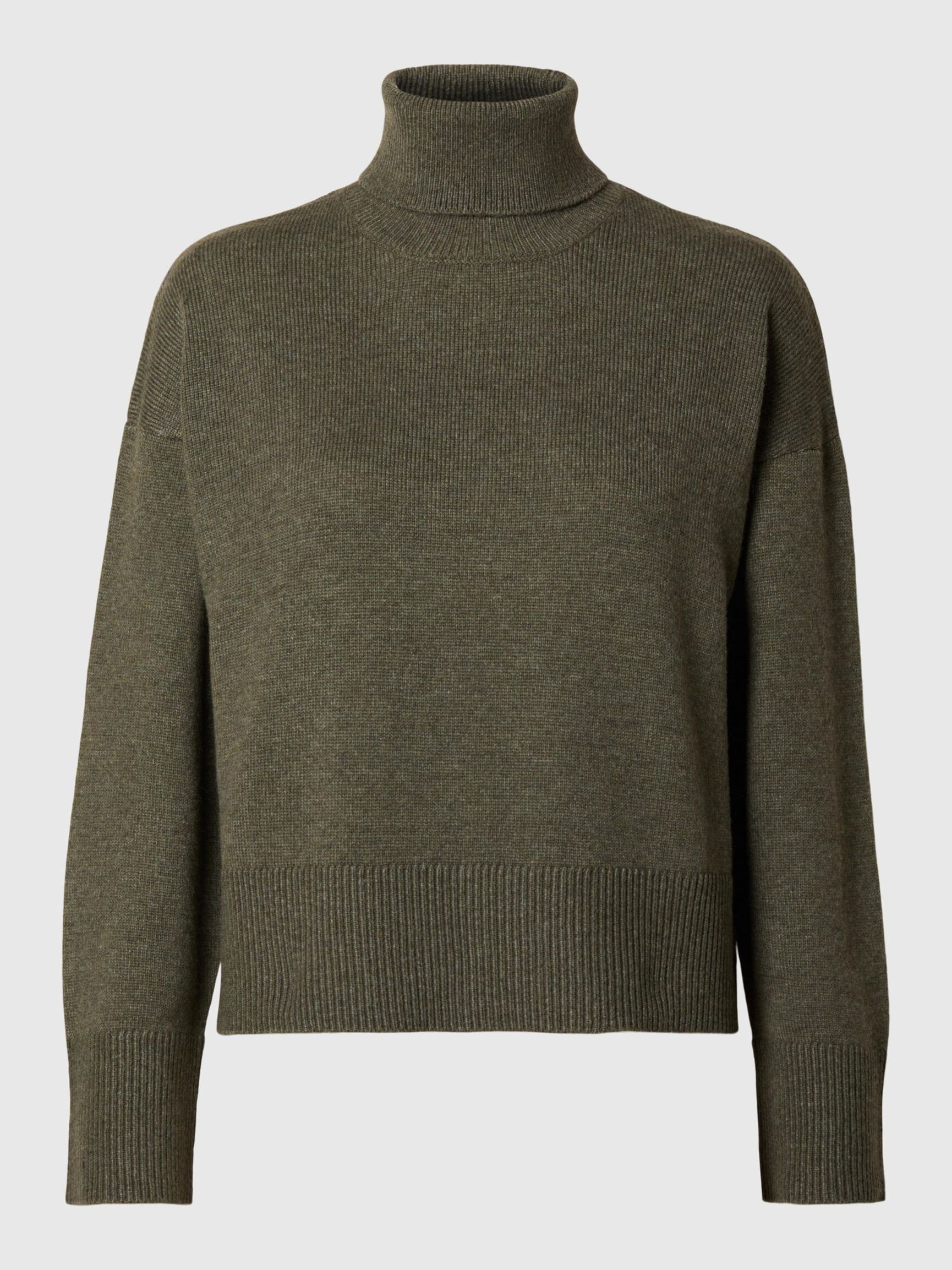 WOLLGEMISCH ROLLKRAGEN PULLOVER, Kalamata, highres
