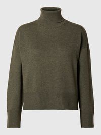 WOLLGEMISCH ROLLKRAGEN PULLOVER, Kalamata, highres