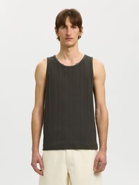 REGULAR FIT TANK TOP, Peat, highres