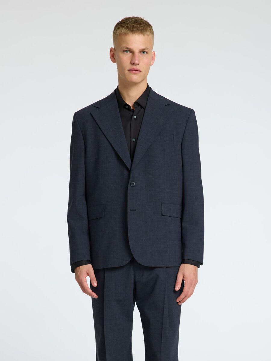 Selected RELAXED FIT WOLLGEMISCH BLAZER, Dark Grey Melange, highres - 16097836_DarkGreyMelange_003.jpg
