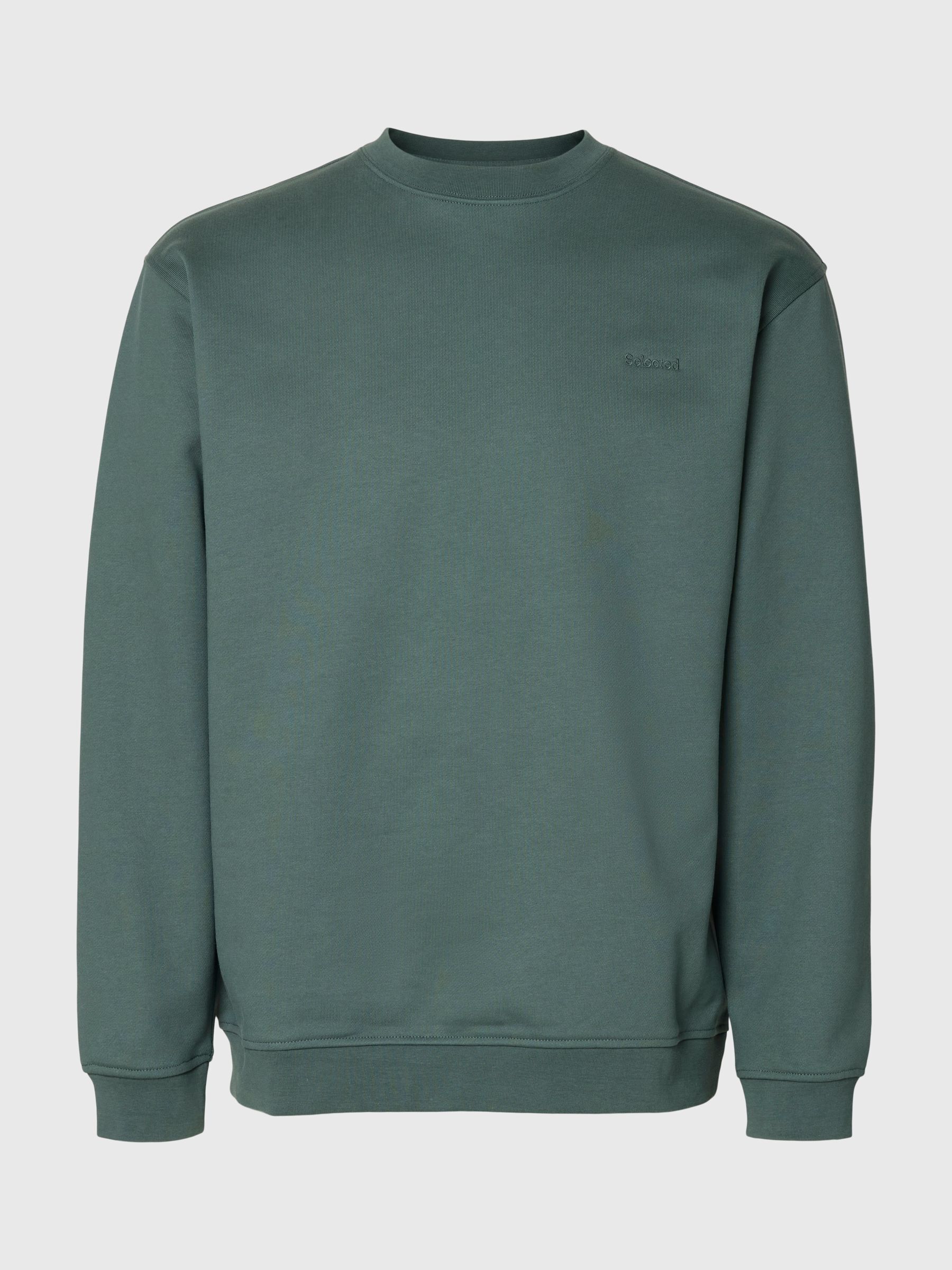COTTON SWEATSHIRT, Balsam Green, highres