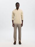 Selected HALF-ZIP KNITTED JUMPER, Oatmeal, highres - 16074687_Oatmeal_779218_005.jpg