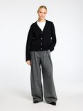 Selected WOOL BLEND KNITTED CARDIGAN, Black, highres - 16096553_Black_005.jpg