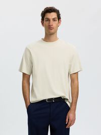 REGULAR FIT T-SHIRT, Silver Birch, highres