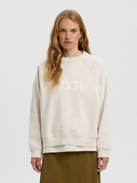 ORGANIC COTTON LONG SLEEVED SWEATSHIRT, Silver Birch, highres