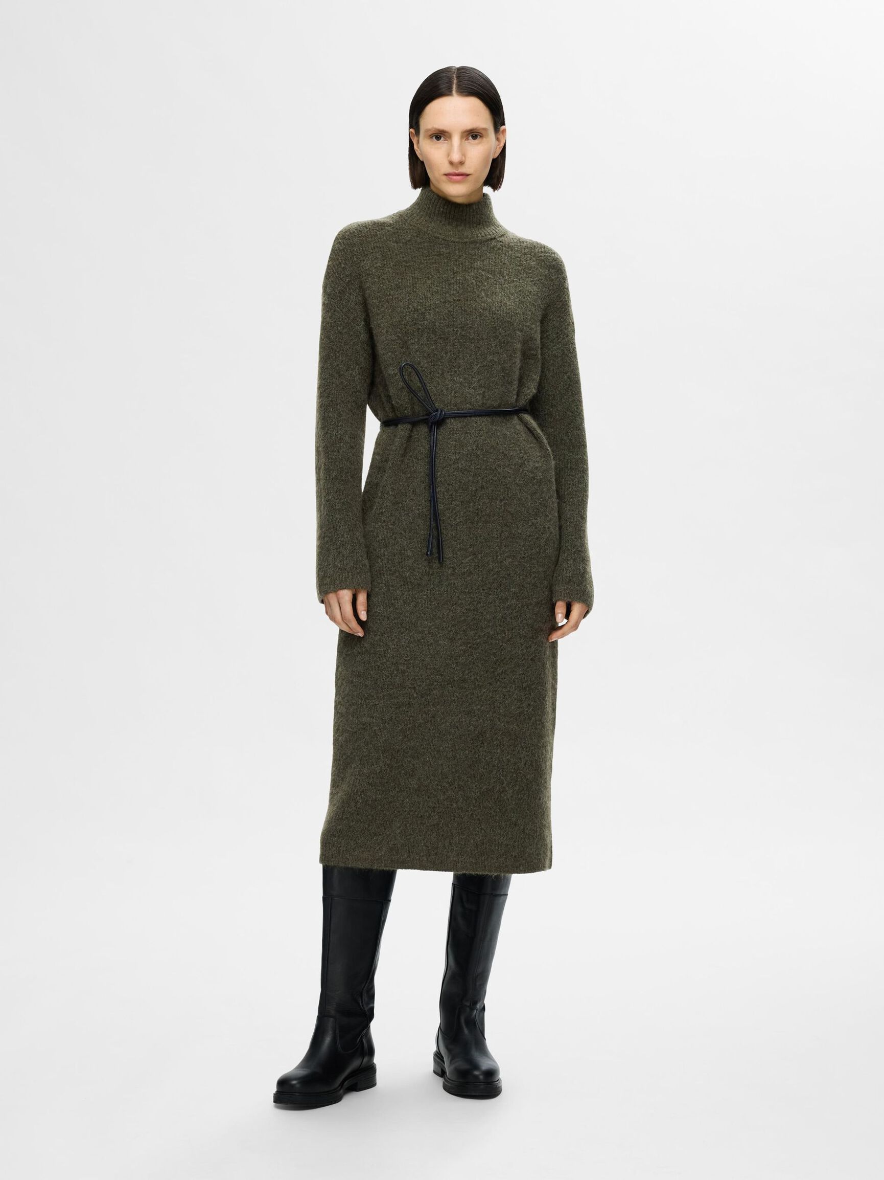 WOOL BLEND MAXI DRESS, Kalamata, highres
