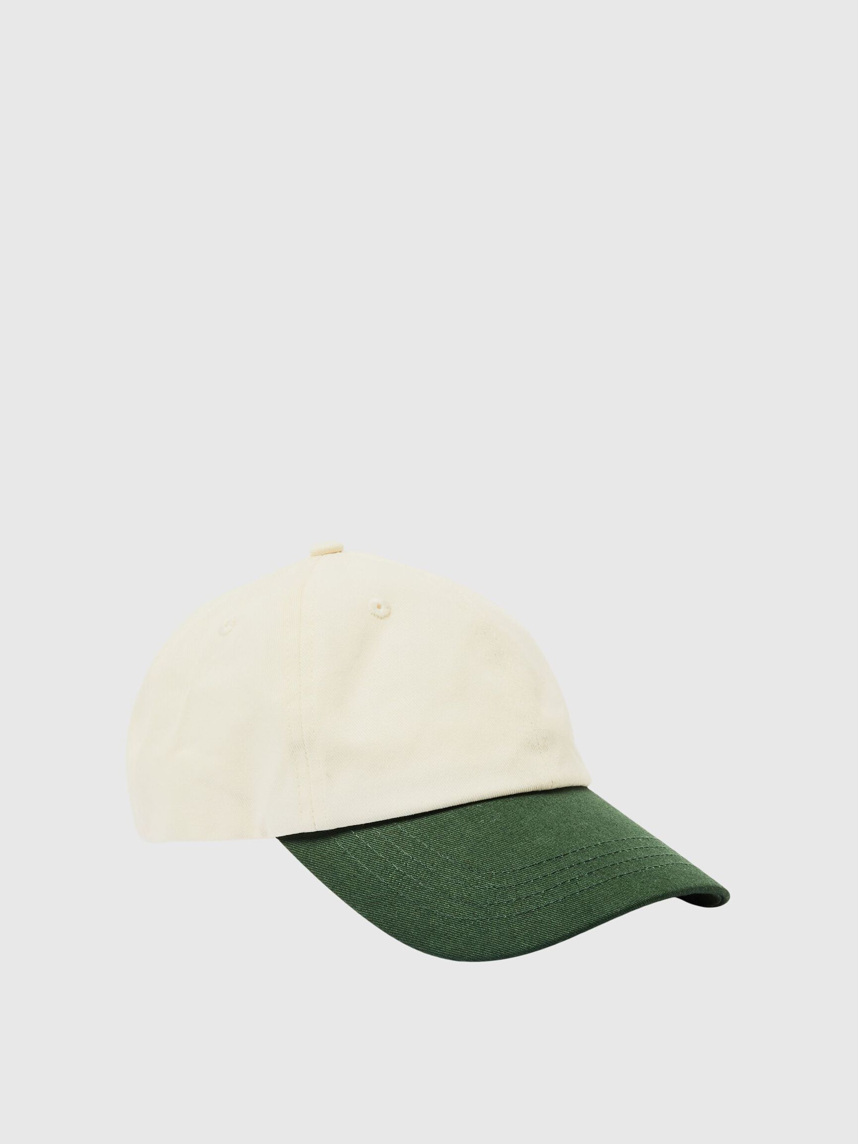 TWO TONE CAP, Egret, highres