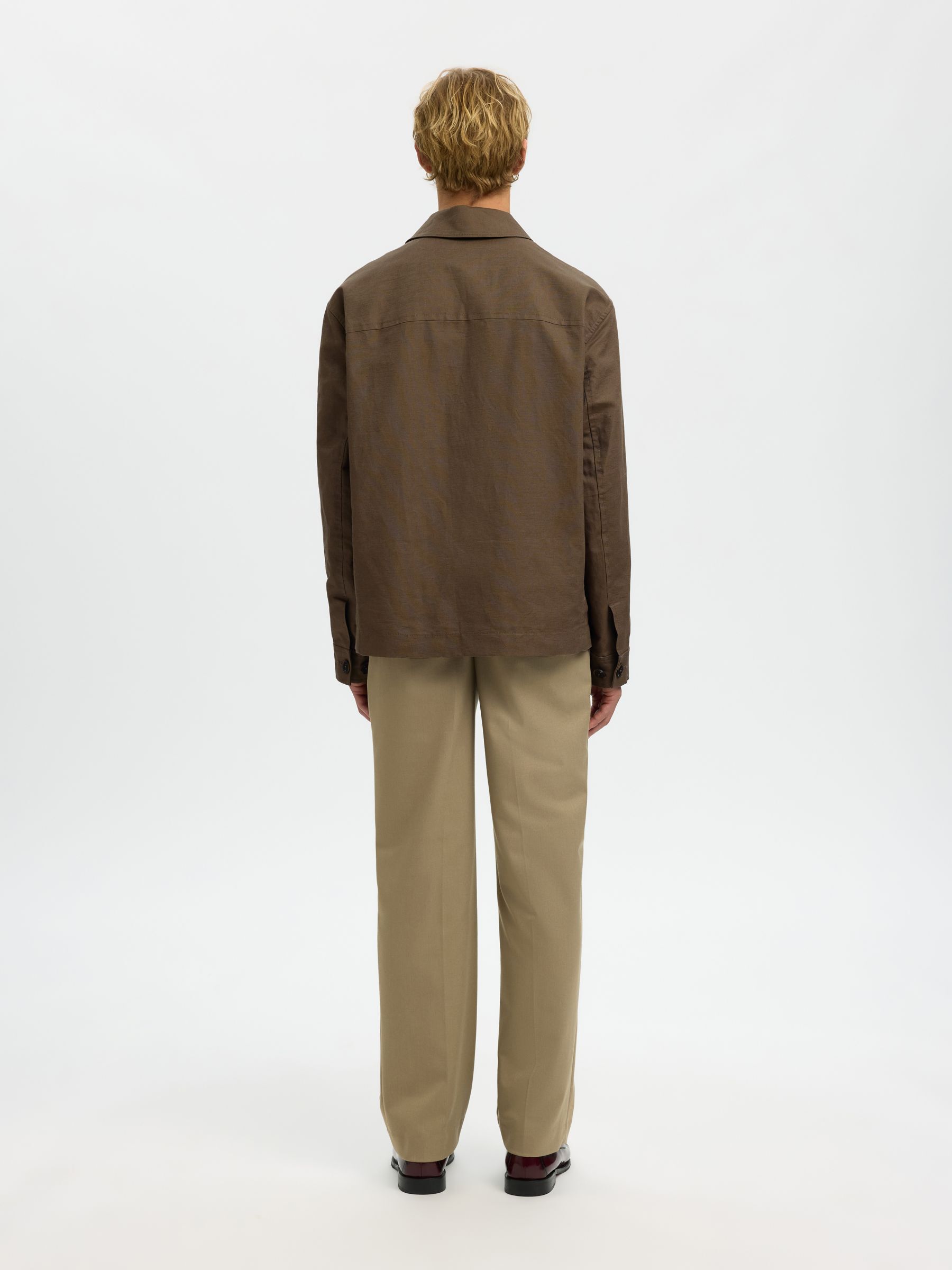 LEINENMIX JACKE, Chocolate Chip, highres