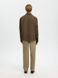 LEINENMIX JACKE, Chocolate Chip, highres