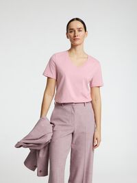 CLASSIC V-NECK T-SHIRT, Bleached Mauve, highres