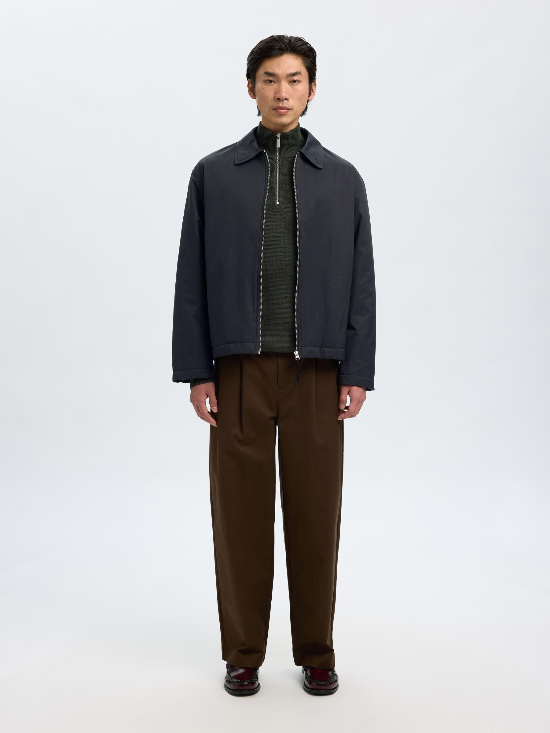 RELAXED FIT KURZJACKE, Black, highres