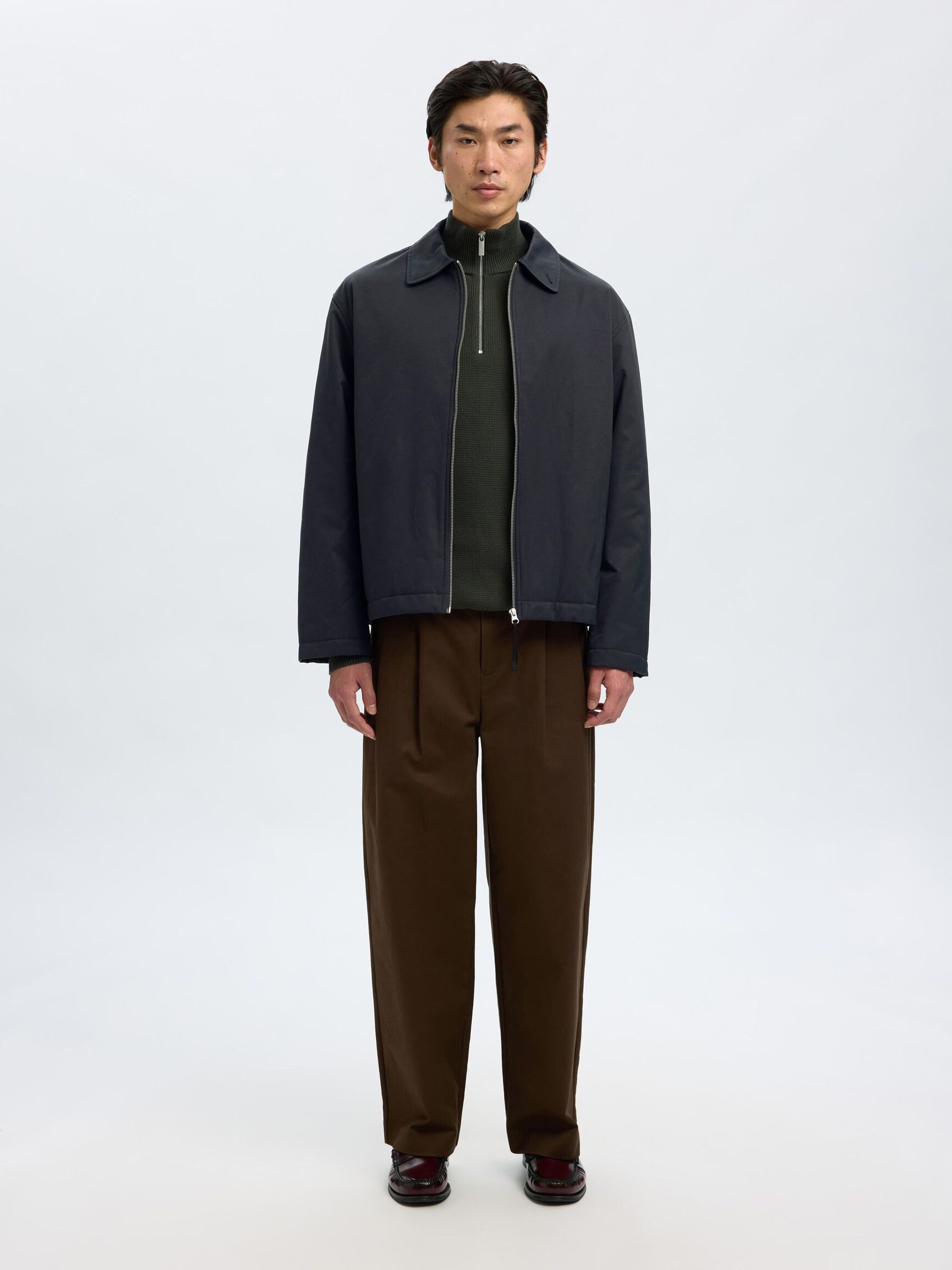 RELAXED FIT JACK, Black, highres