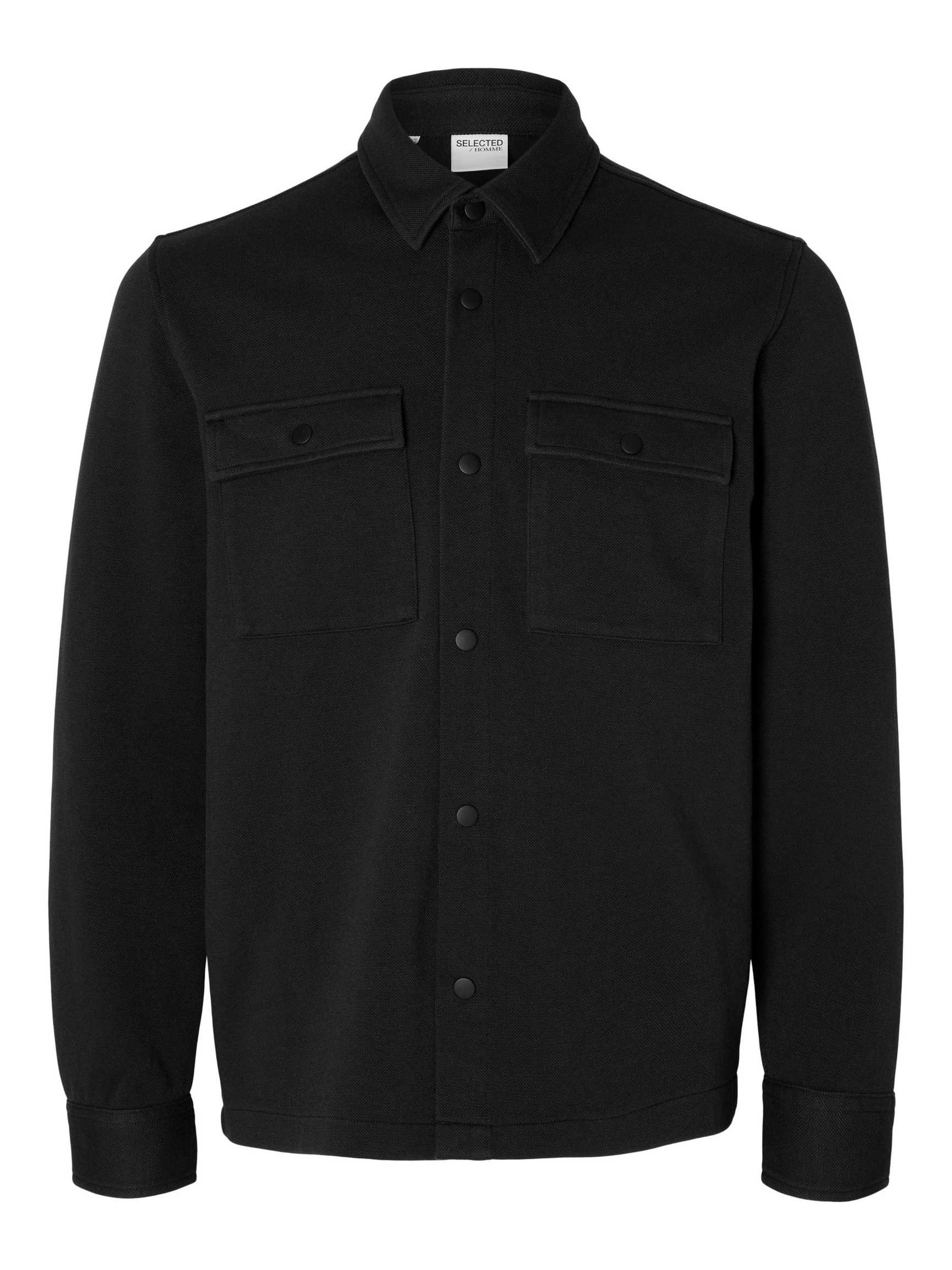 CLASSIC OVERSHIRT, Black, highres