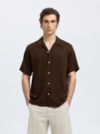 PRINTED SHORT SLEEVED SHIRT, Demitasse, highres