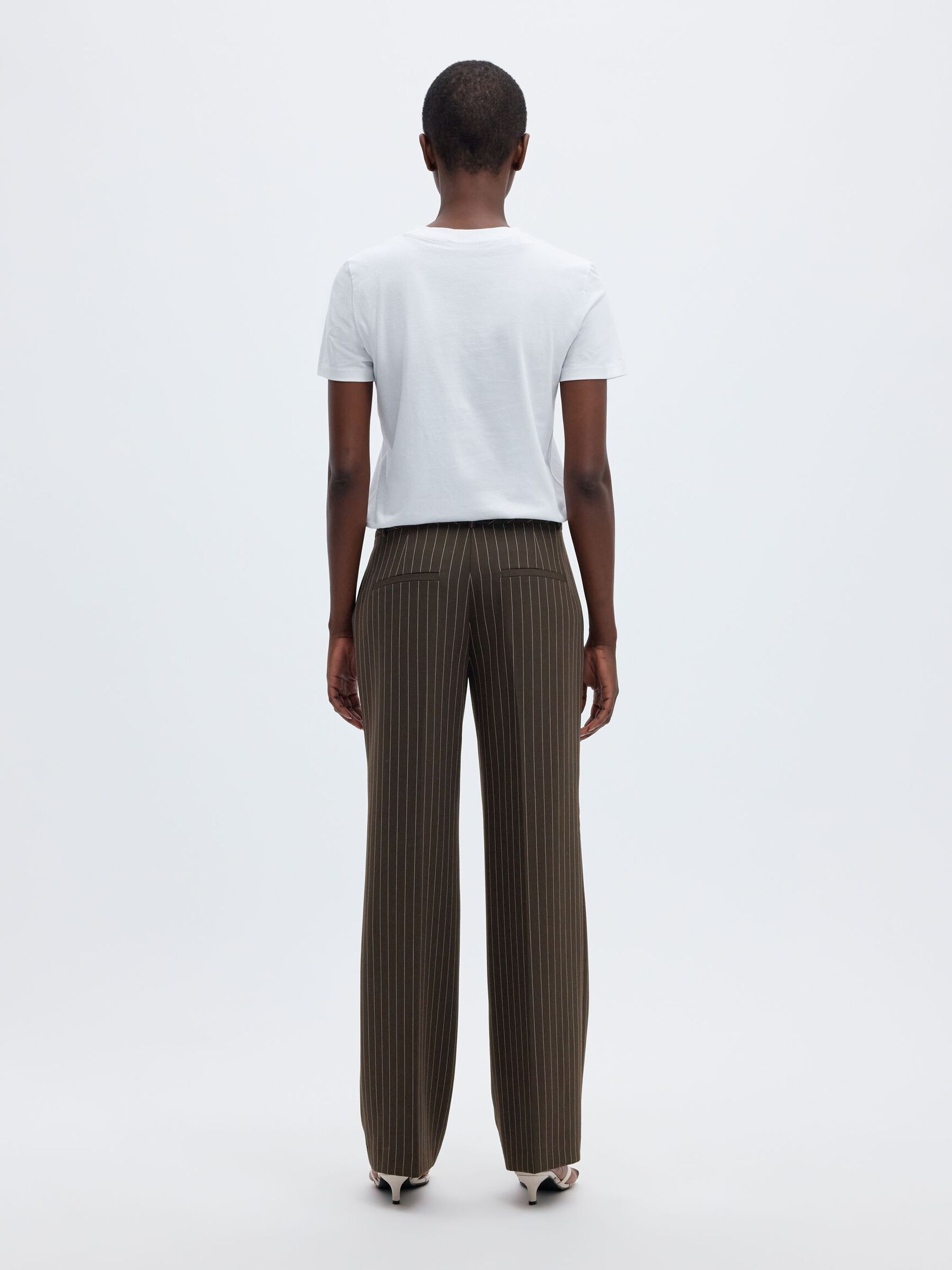 VISCOSE BLEND PINSTRIPE TROUSERS, Delicioso, highres