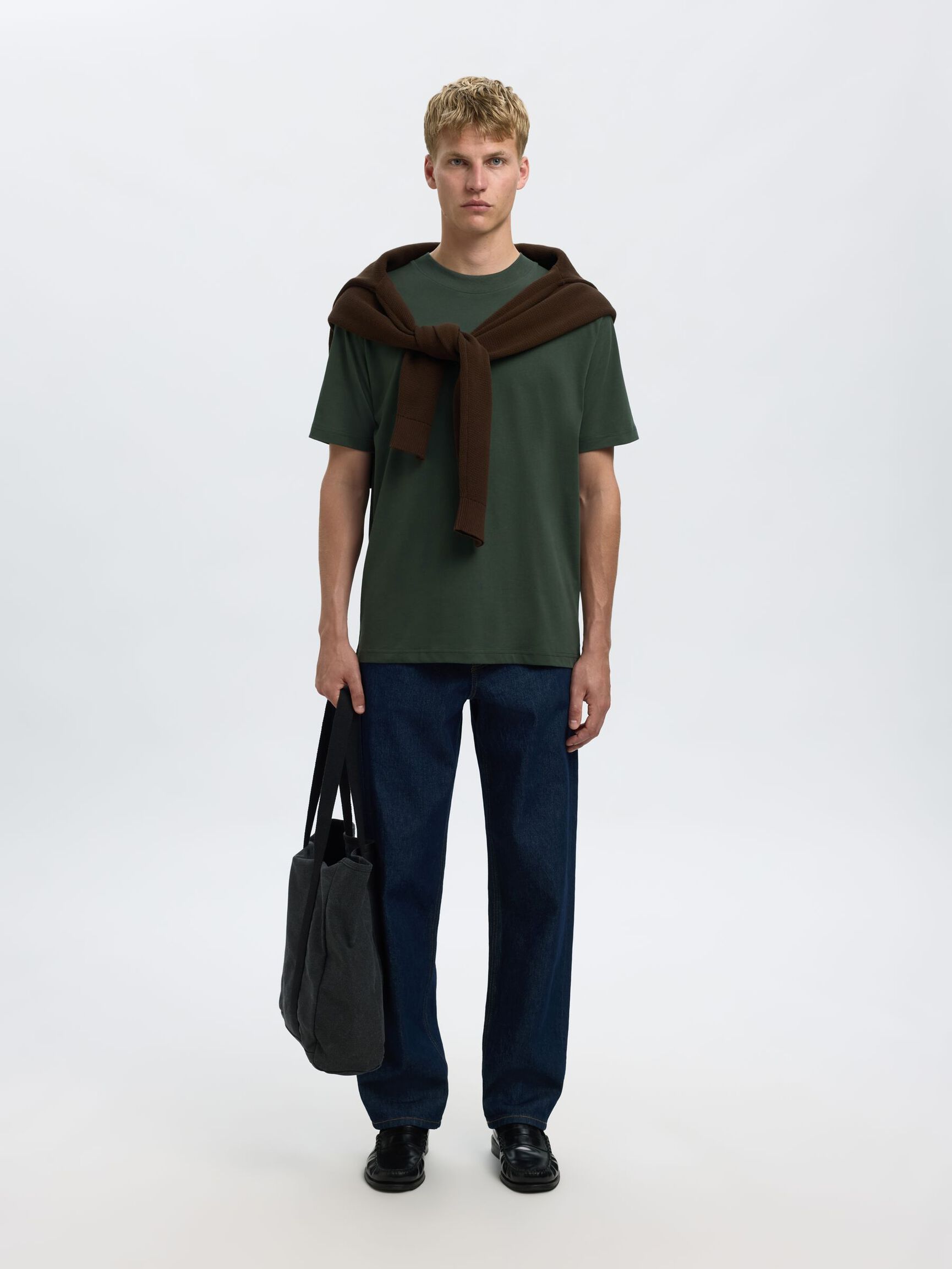 SHORT-SLEEVED RELAXED FIT T-SHIRT, Deep Forest, highres