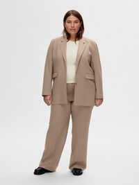 VISKOSEMIX RELAXED BLAZER, Camel, highres