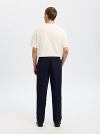 196 STRAIGHT FIT LINEN-BLEND TROUSERS, Sky Captain, highres