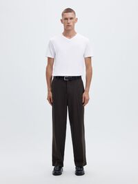 V-NECK T-SHIRT, Bright White, highres