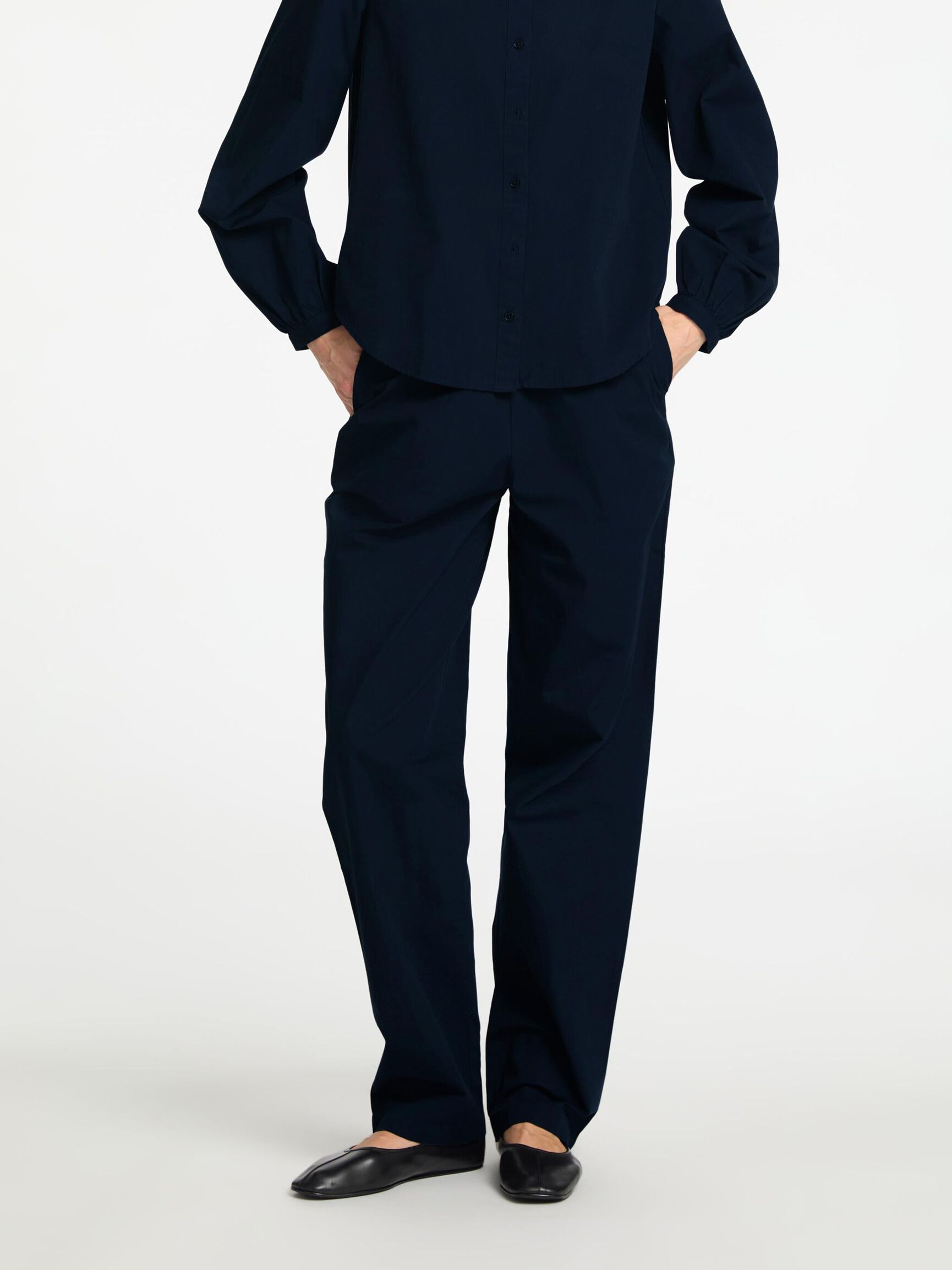 BAUMWOLL HIGH WAIST HOSE, Dark Sapphire, highres
