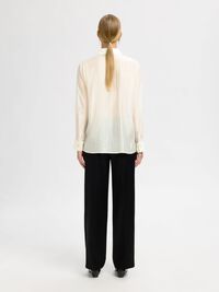 RELAXED FIT TUXEDO SHIRT, Angora, highres