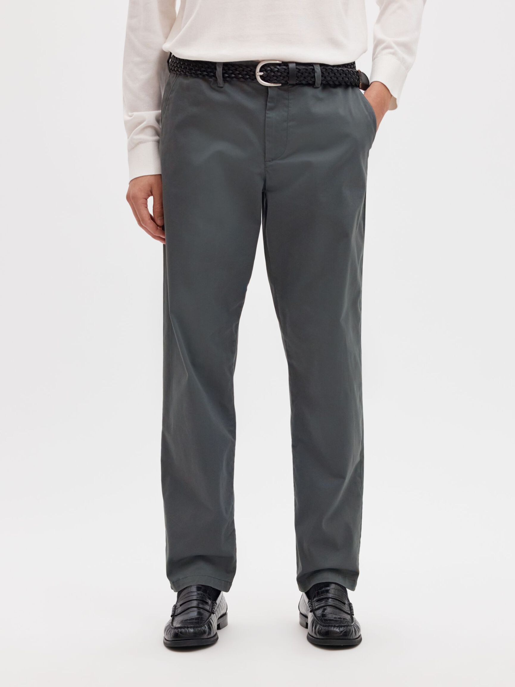 196 STRAIGHT FIT CHINOS, Dark Shadow, highres